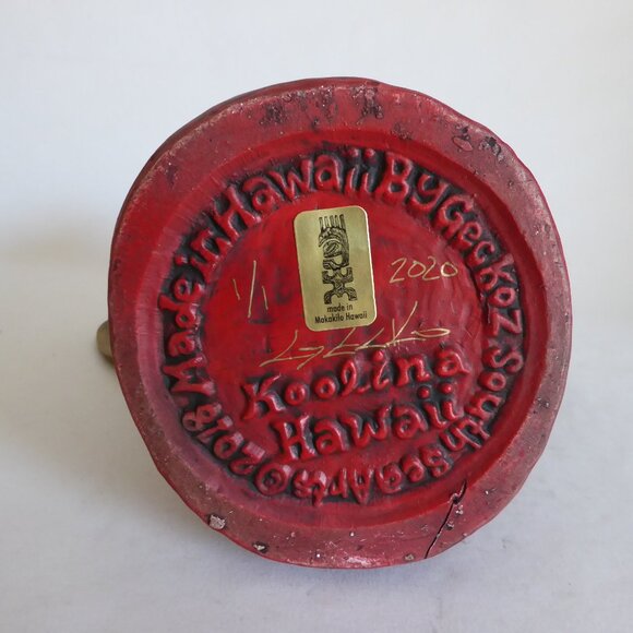 NEW 2018 OOAK #1/1 GECKO SOUTH SEA ARTS DISNEY LILO & STITCH MAORI TIKI MUG - Picture 11 of 12